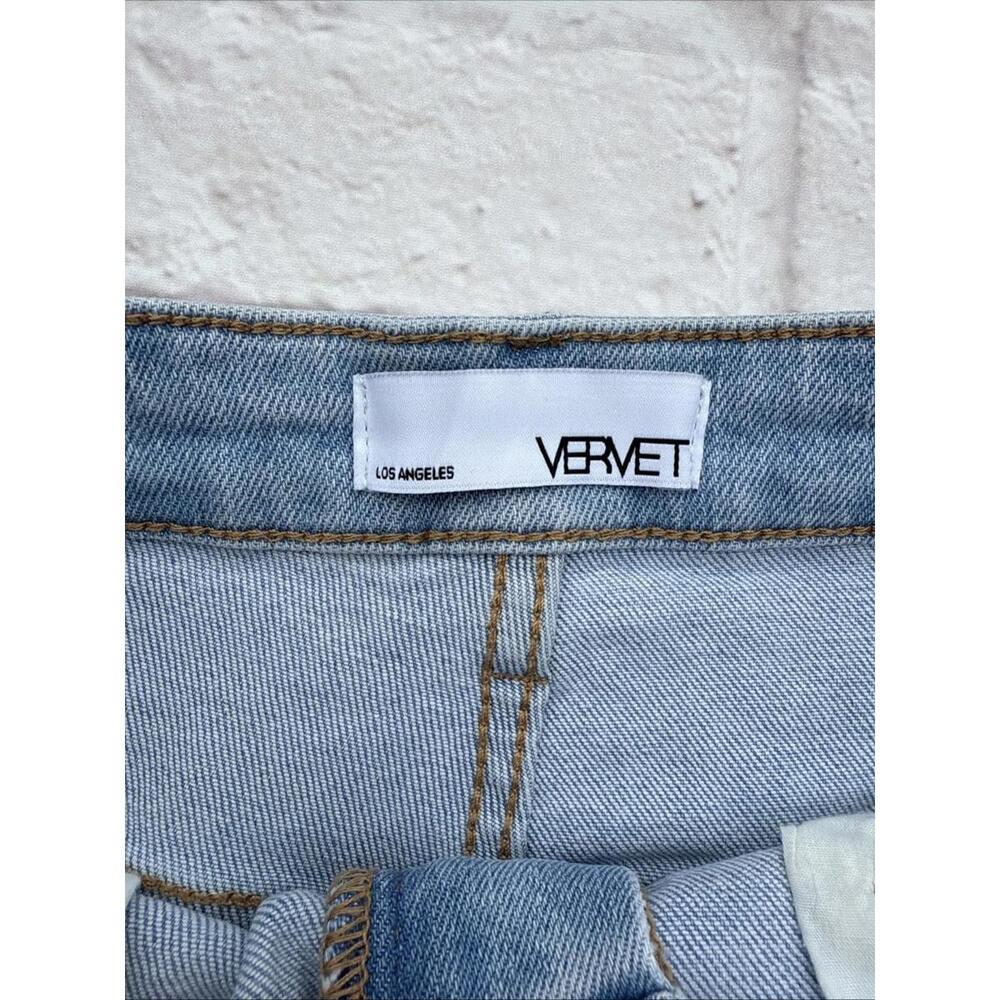 EUC Vervet L Large Lightly Distressed Blue Denim Shorts - Picture 3 of 9